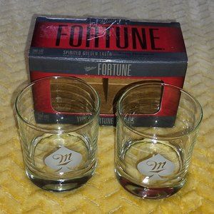 NIB Miller Fortune Rocks Glasses 11 oz.